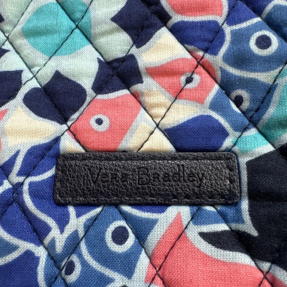 VERA BRADLEY 4 Piece Set Shoulder Bag Purse Wallet Floral Paisley Lotus Retired!